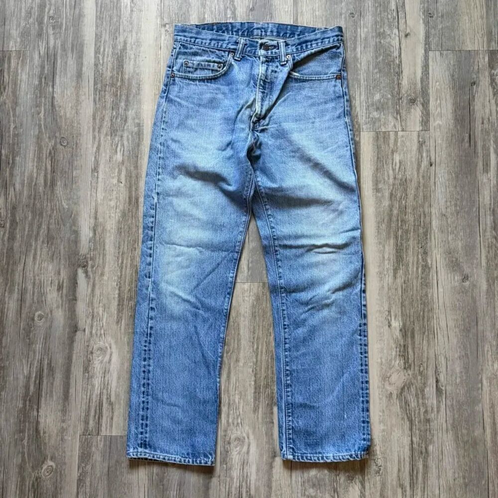 Vintage 1970s Levi's 505 Button 8 Denim Jeans USA Made Size 30X28